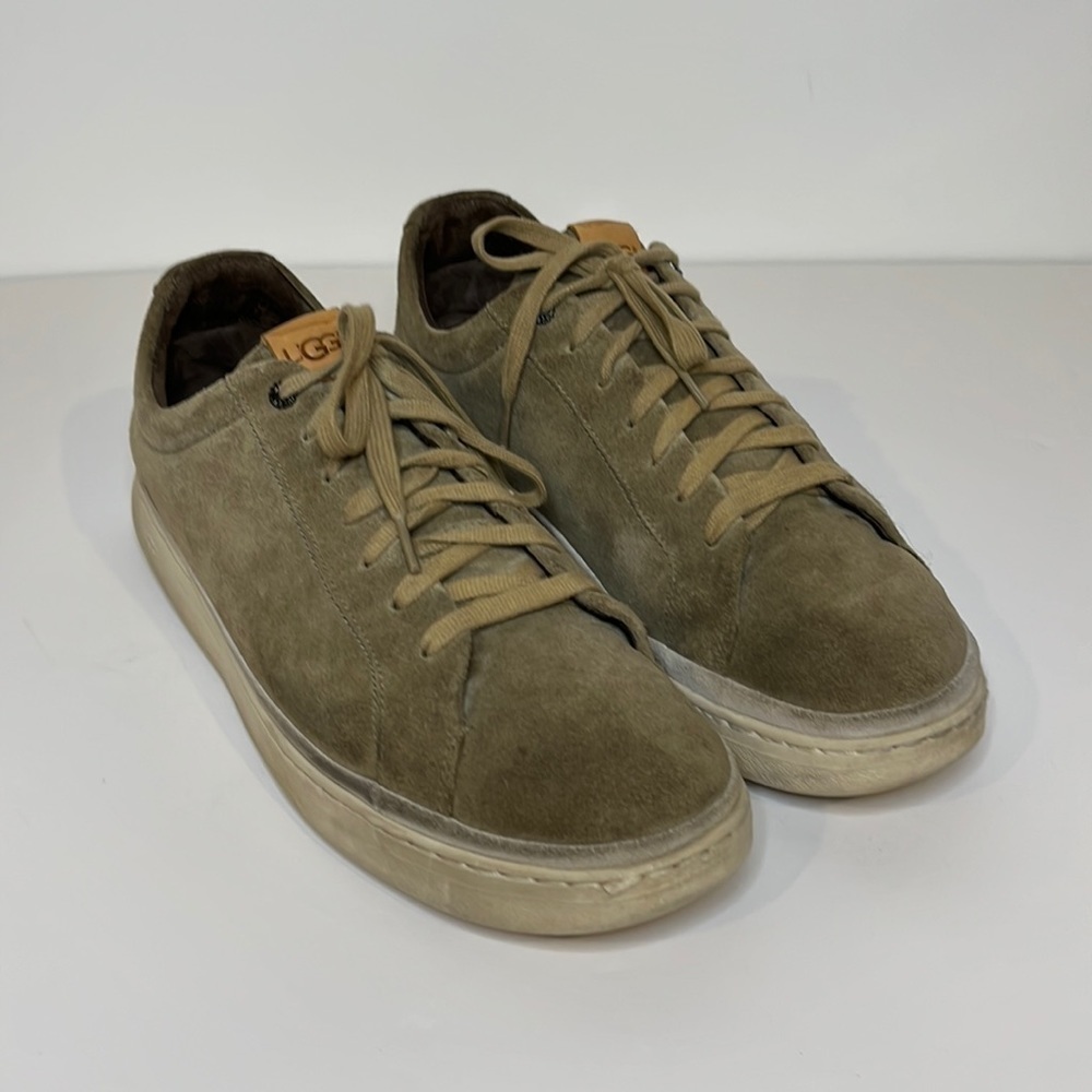 UGG Men's Olive Suede Sneakers